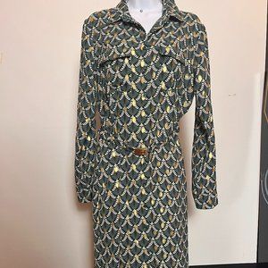 The Shirt Rochelle Behrens The Column Dress Green NWT Size Women Medium